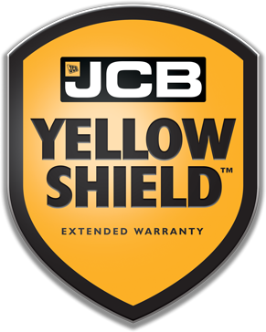 JCB Yellow Shield - Extended Warranty Badge